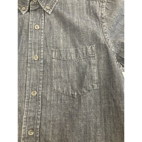 GAP Factory Shirt Women’s S Blue Denim Long Sleeve Button Up Casual Top - Picture 4 of 9